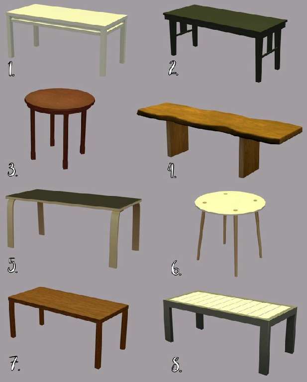 Дополнительные объекты для игры The Sims 2 (Деревянная мебель) Дополнительные объекты для игры The Sims 2 (Деревянная мебель)