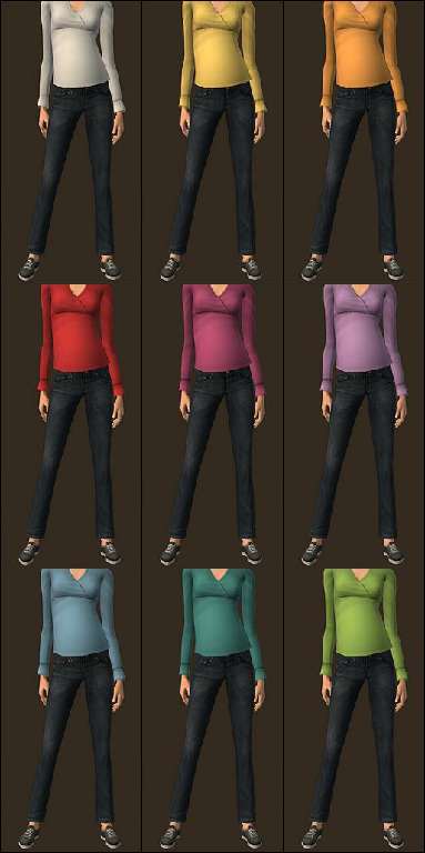 Набор одежды для The Sims 2 Набор одежды для The Sims 2
