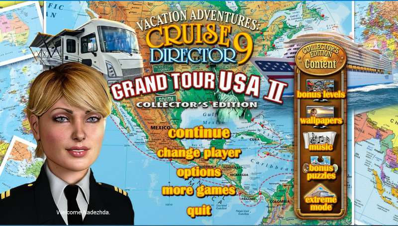 Vacation Adventures: Cruise Director 9. Grand Tour USA 2 Collector's Edition Vacation Adventures: Cruise Director 9. Grand Tour USA 2 Collector's Edition