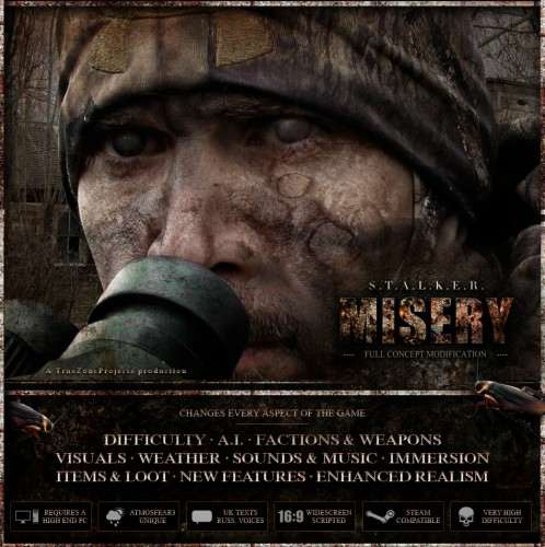 S.T.A.L.K.E.R. - Call Of Pripyat MISERY 2.1.1 (S.T.A.L.K.E.R. - Call Of Pripyat)