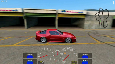 второй скриншот из Drift server с системой дрифт очков (Live For Speed (LFS))