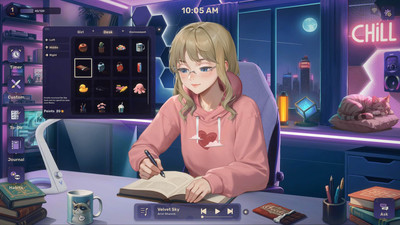 четвертый скриншот из Lo-Fi Girl: AI Assistant