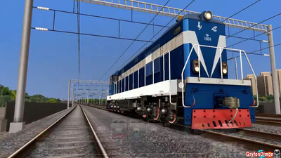 четвертый скриншот из Маневровый тепловоз DF5-1884 (Railworks)