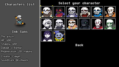 четвертый скриншот из Underverse Battles BETA