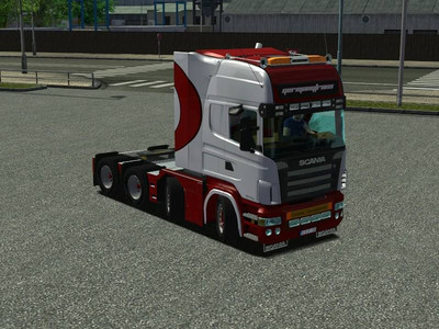 первый скриншот из Eurotruck simulator Addon (by sng78) - cars, treilers, graph, traffic...