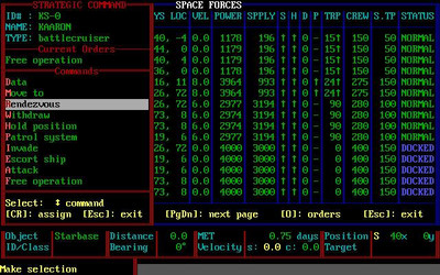 первый скриншот из star fleet II - Krellan Commander Version 2.0