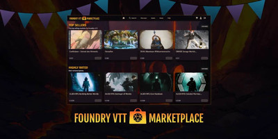 первый скриншот из Foundry Virtual Tabletop (VTT)