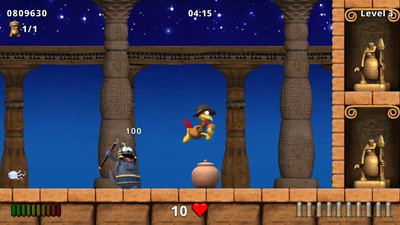 второй скриншот из Moorhuhn Jump and Run 'Traps and Treasures 3'