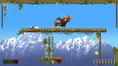 второй скриншот из Moorhuhn Jump and Run 'Traps and Treasures 2'