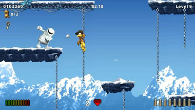 четвертый скриншот из Moorhuhn Jump and Run 'Traps and Treasures 2'