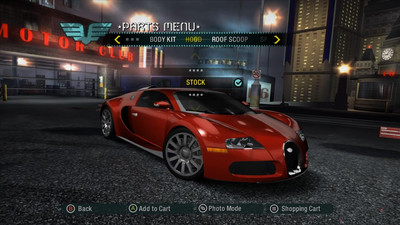 третий скриншот из Mods Пак Bugatti для NFS Carbon