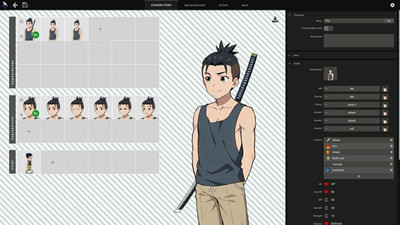 второй скриншот из NovelStudio