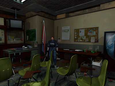 первый скриншот из Resident Evil 2 HD mod