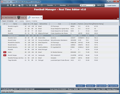 первый скриншот из Football Manager Real Time Editor