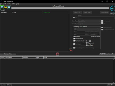 первый скриншот из Cheat Engine 7.5 x64