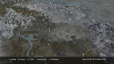 четвертый скриншот из The Elder Scrolls V: Skyrim World Map
