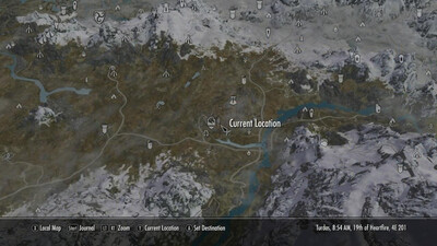 первый скриншот из The Elder Scrolls V: Skyrim World Map