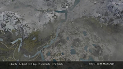 второй скриншот из The Elder Scrolls V: Skyrim World Map