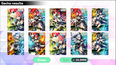 второй скриншот из Isekai Mage Girl Gacha Pull Simulator: Elemental Card Collection
