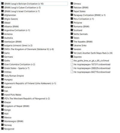 второй скриншот из Страны для Civilization V (53 мода)