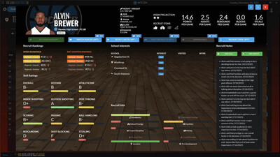 четвертый скриншот из Draft Day Sports: College Basketball 2026