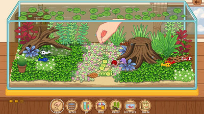 четвертый скриншот из Tiny Glass Tank: Dwarf Shrimp and Friends