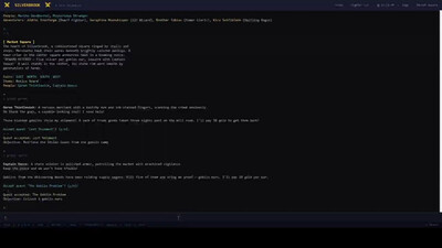 первый скриншот из Silverbrook: a Text-Based RPG