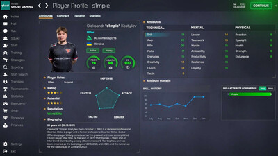 второй скриншот из Esports Manager 2026