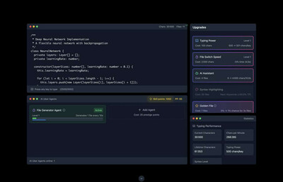 второй скриншот из Yet Another Incremental Game (but this time about coding)
