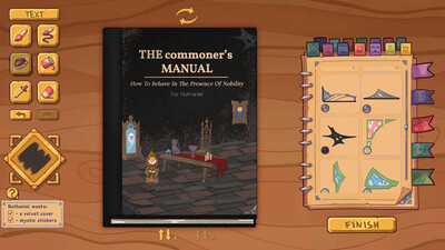 второй скриншот из Bookbinding – Dark Cozy Sim