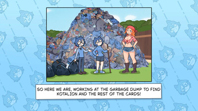 второй скриншот из KOTAMON: My Sis Found A Super-Rare Card In Her Cereal Box, So I Became A Garbage Man To Find The Entire Collection And Earn $1,000,000