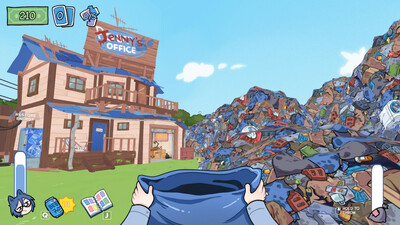 четвертый скриншот из KOTAMON: My Sis Found A Super-Rare Card In Her Cereal Box, So I Became A Garbage Man To Find The Entire Collection And Earn $1,000,000