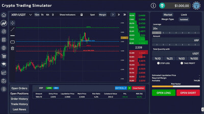 первый скриншот из Crypto Trading Simulator