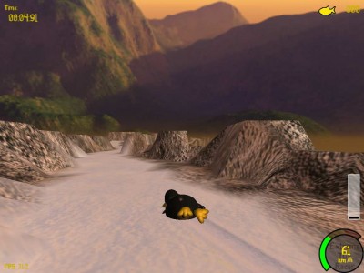 второй скриншот из Tux Racer