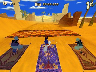 первый скриншот из Aladdin's Magic Carpet Racing
