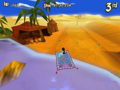 второй скриншот из Aladdin's Magic Carpet Racing